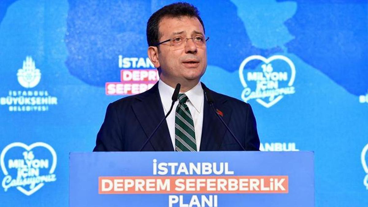 İmamoğlu, İstanbul Deprem Seferberlik Planı'nı açıkladı