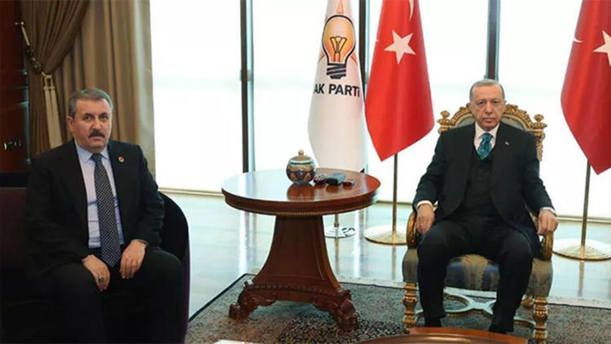 Cumhurbaşkanı Erdoğan, BBP Genel Başkanı Destici ile görüştü