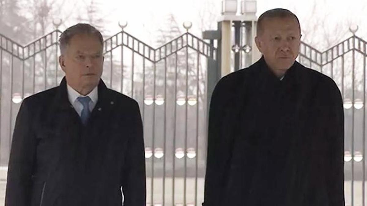 Finlandiya Cumhurbaşkanı Niinistö Ankara'da! Erdoğan resmi törenle karşıladı