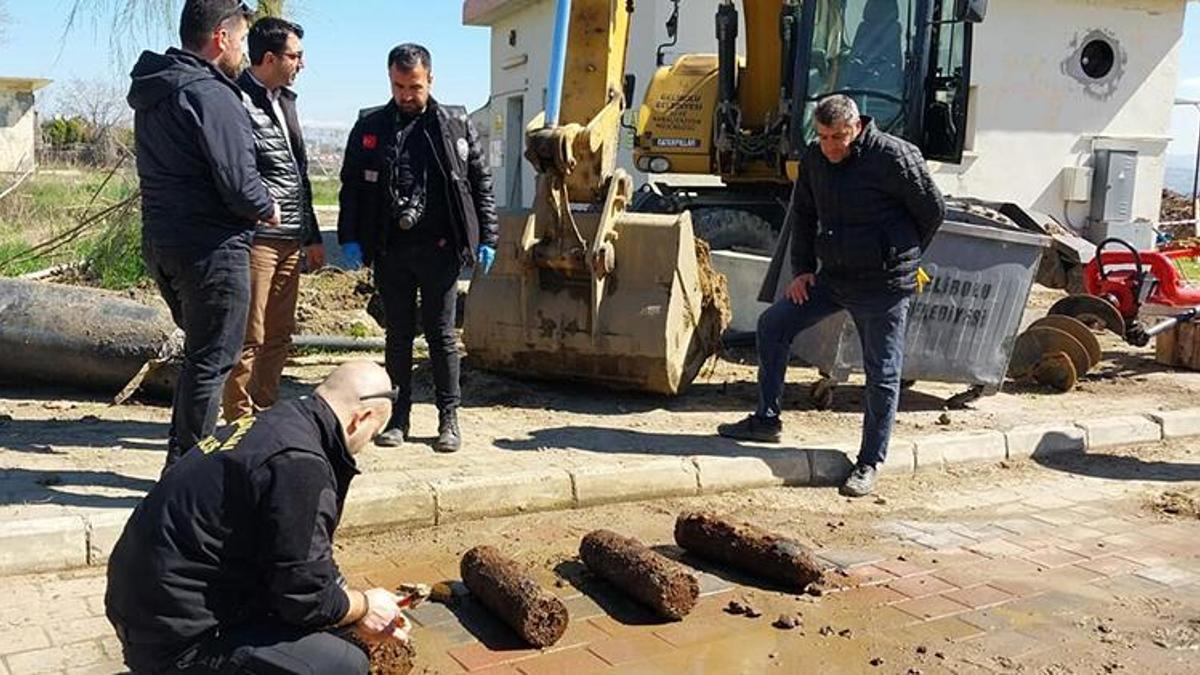 Çanakkale Savaşları'ndan kalma 4 top mermisi bulundu