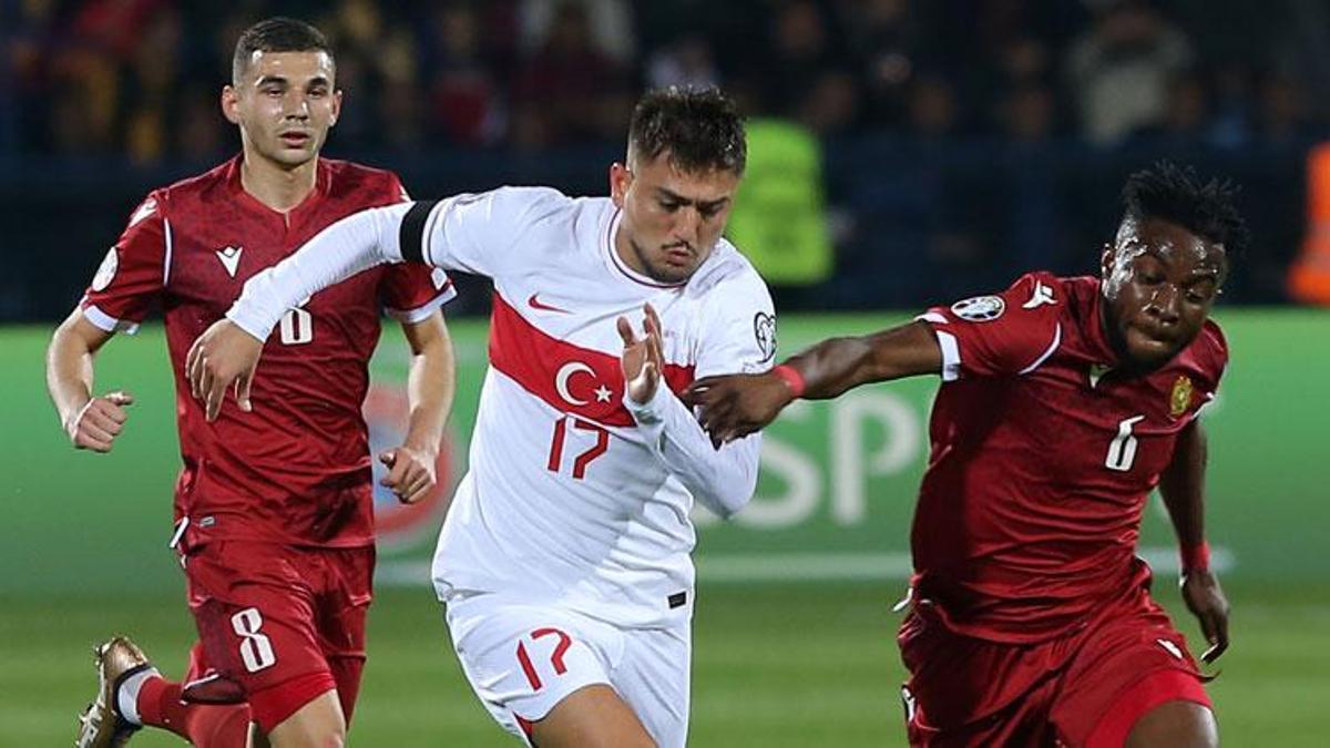 EURO 2024 mücadelesinde Türkiye, Ermenistan'ı 2-1 mağlup etti