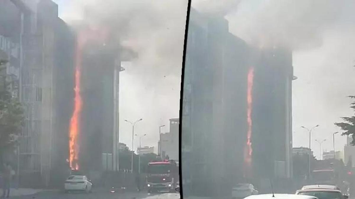 Esenyurt'ta iş merkezinde çıkan yangın kontrol altına alındı