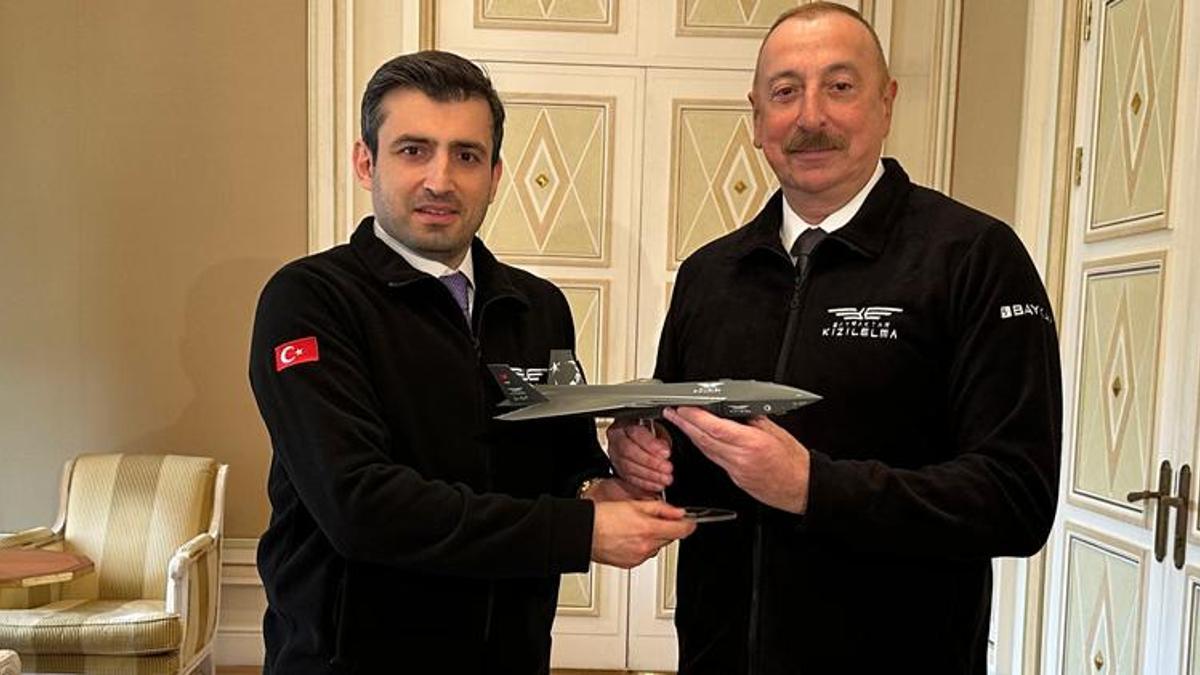 Selçuk Bayraktar, Azerbaycan Cumhurbaşkanı Aliyev'i ziyaret etti