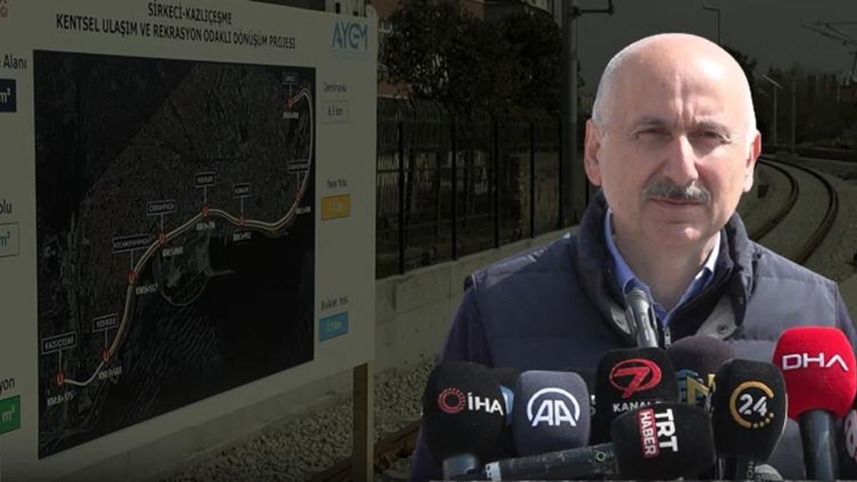 İstanbul'a yeni raylı sistem geliyor! Bakan Karaismailoğlu müjdeyi verdi