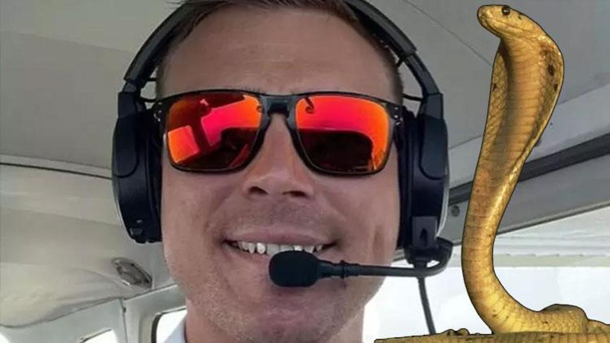 Havada kobra paniği! Uçakta pilotu ısırdı yolcular dondu kaldı...