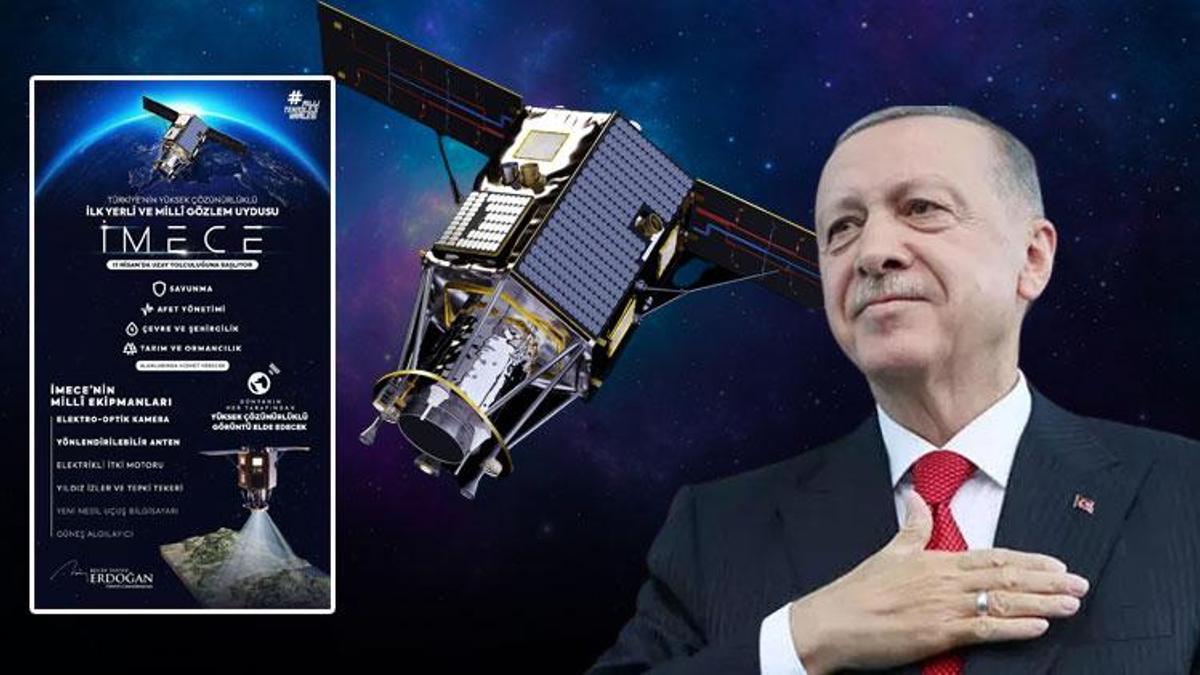 Cumhurbaşkanı Erdoğan: İMECE 11 Nisan'da uzaydaki yörüngesine fırlatılacak