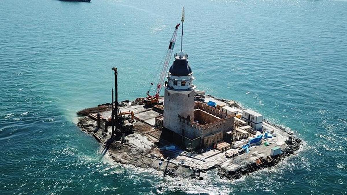 Kız Kulesi'nin son hali ortaya çıktı