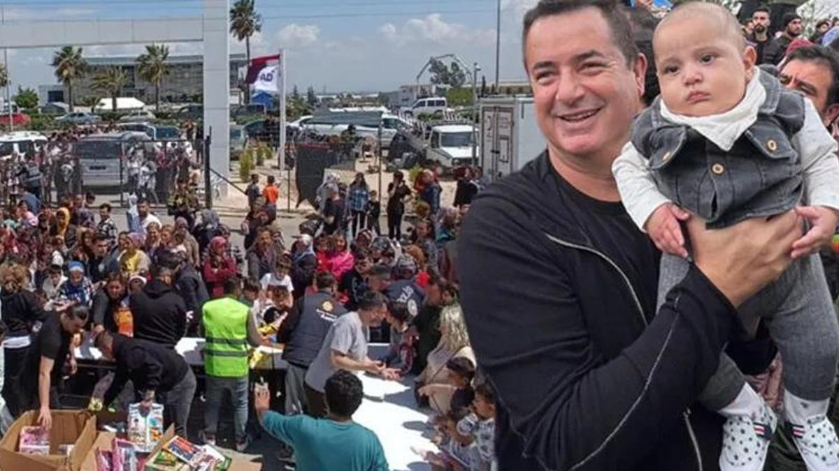 Acun Ilıcalı'dan deprem bölgesindeki çocuklara bayram sürprizi
