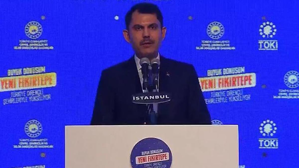 Bakan Kurum Fikirtepe'de açıkladı: Bu yıl bitirip teslim edeceğiz