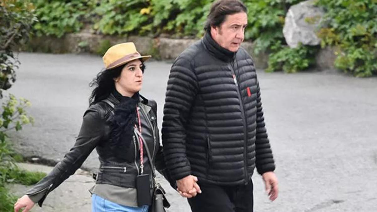 Hakan Meriçliler, İspanyol sevgilisiyle el ele yürüyüşte