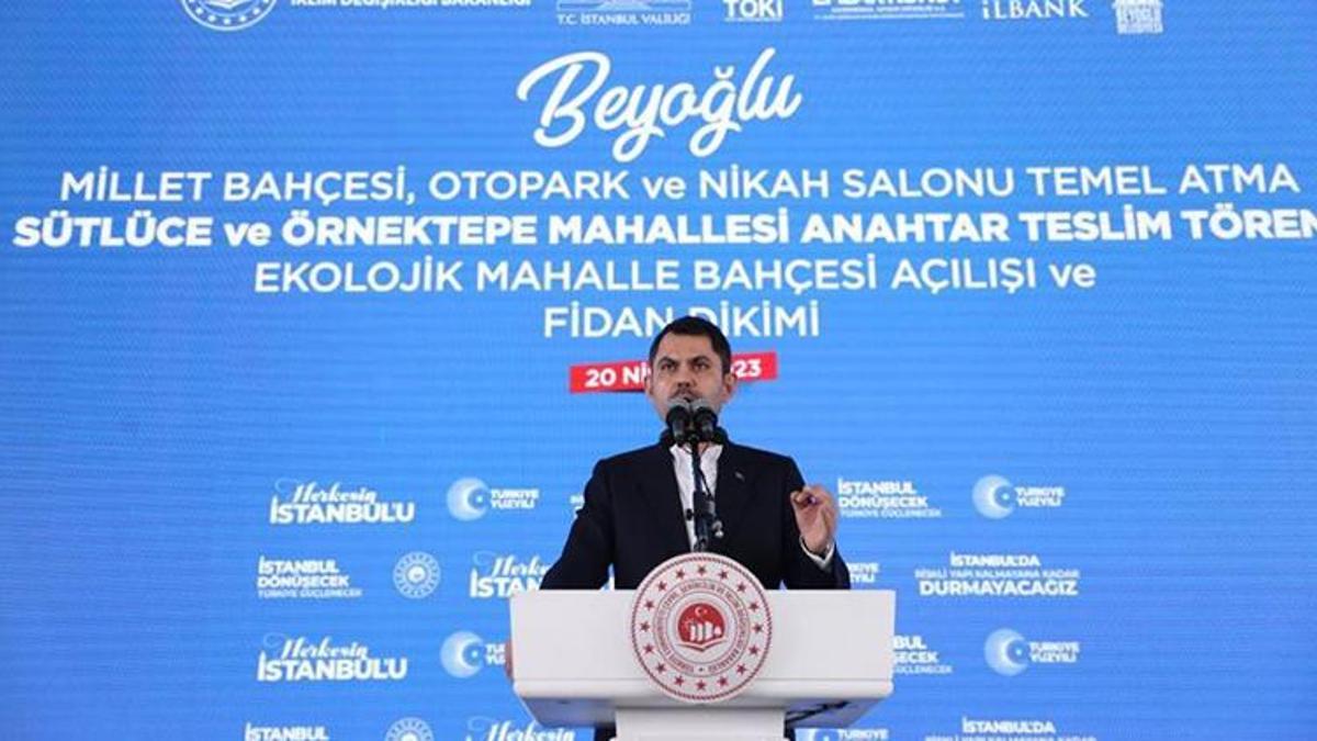 Bakan Kurum Sütlüce ve Örnektepe TOKİ evlerinin anahtarlarını teslim etti