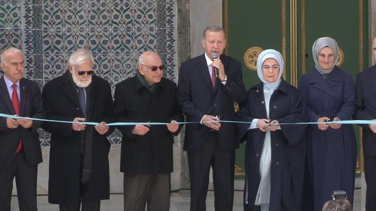 Cumhurbaşkanı Erdoğan, Topkapı Sarayı’nda restorasyonu tamamlanan birimlerin açılışını yaptı
