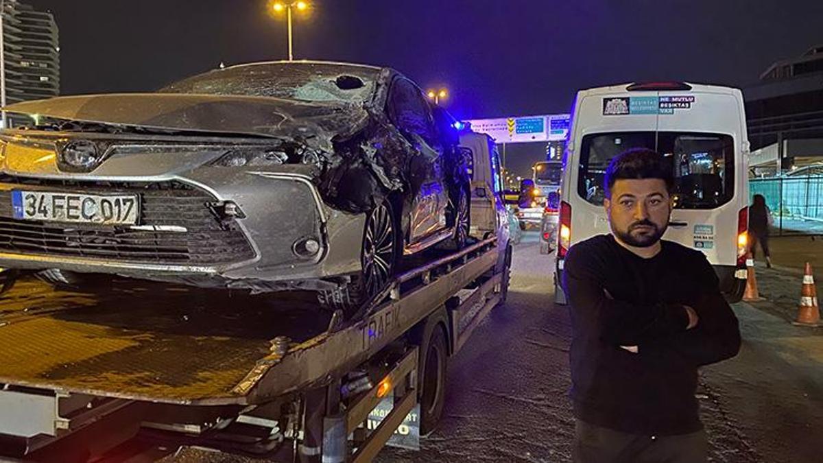 Zincirlikuyu’da makas atan sürücü zincirleme kazaya neden oldu