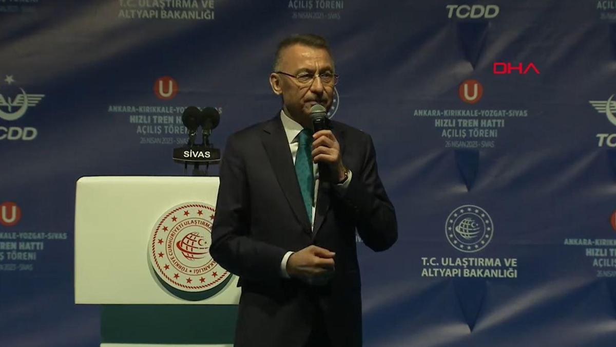 Ankara-Sivas YHT Hattı açıldı! Fuat Oktay: Ankara'ya 2, İstanbul'a 6 saatte gidilecek