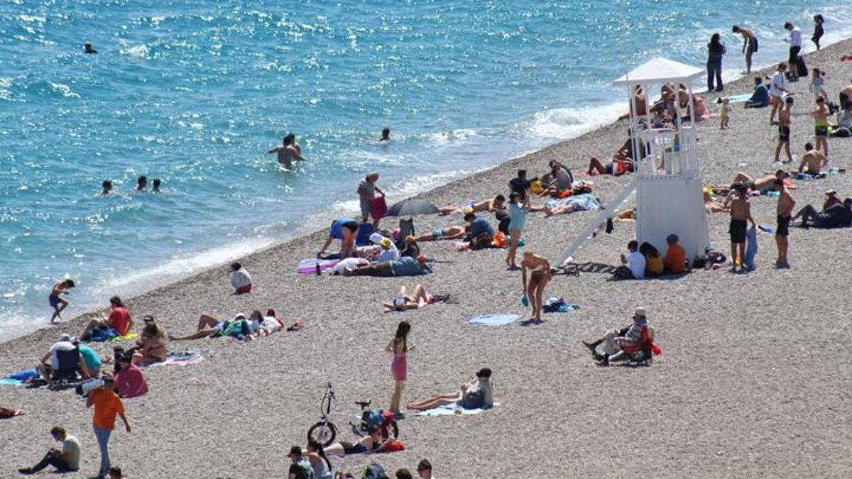Antalya'da yazı aratmayan görüntüler