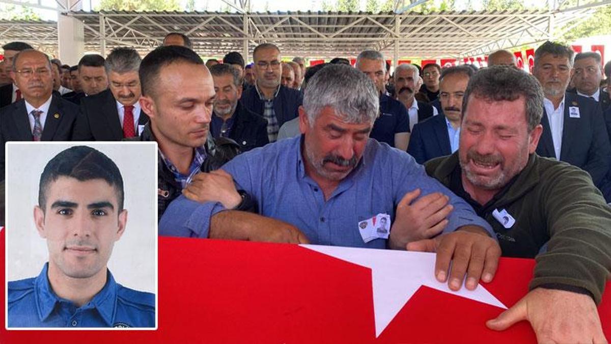 Tel Abyad'da şehit olan polis memuru, Osmaniye'de son yolculuğuna uğurlandı