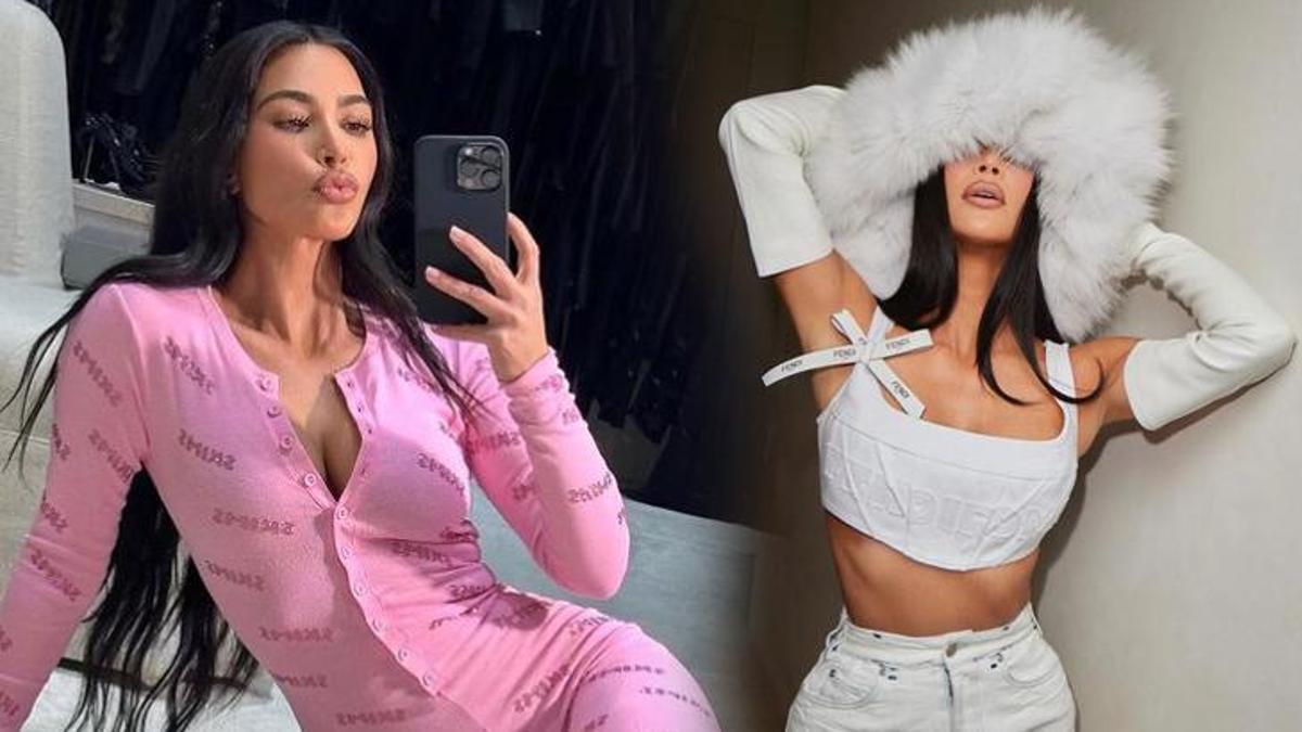 Kim Kardashian yapımı 1000 saat süren kıyafetiyle şaşırttı!
