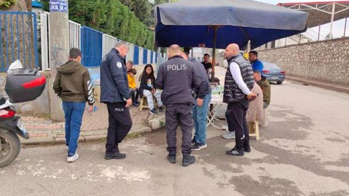 İnegöl'de stada girmeyi bekleyen taraftarların arasına yorgun mermi düştü