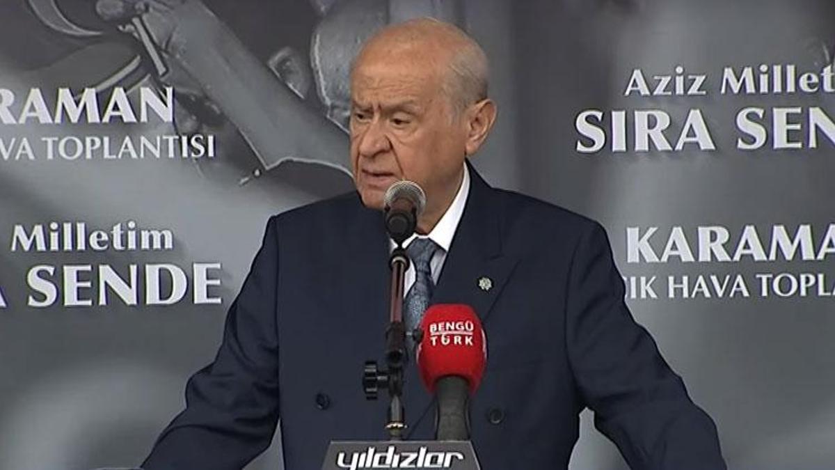 MHP Genel Başkanı Devlet Bahçeli Karaman'da: Pazar günü sandıkta hesap görülecektir