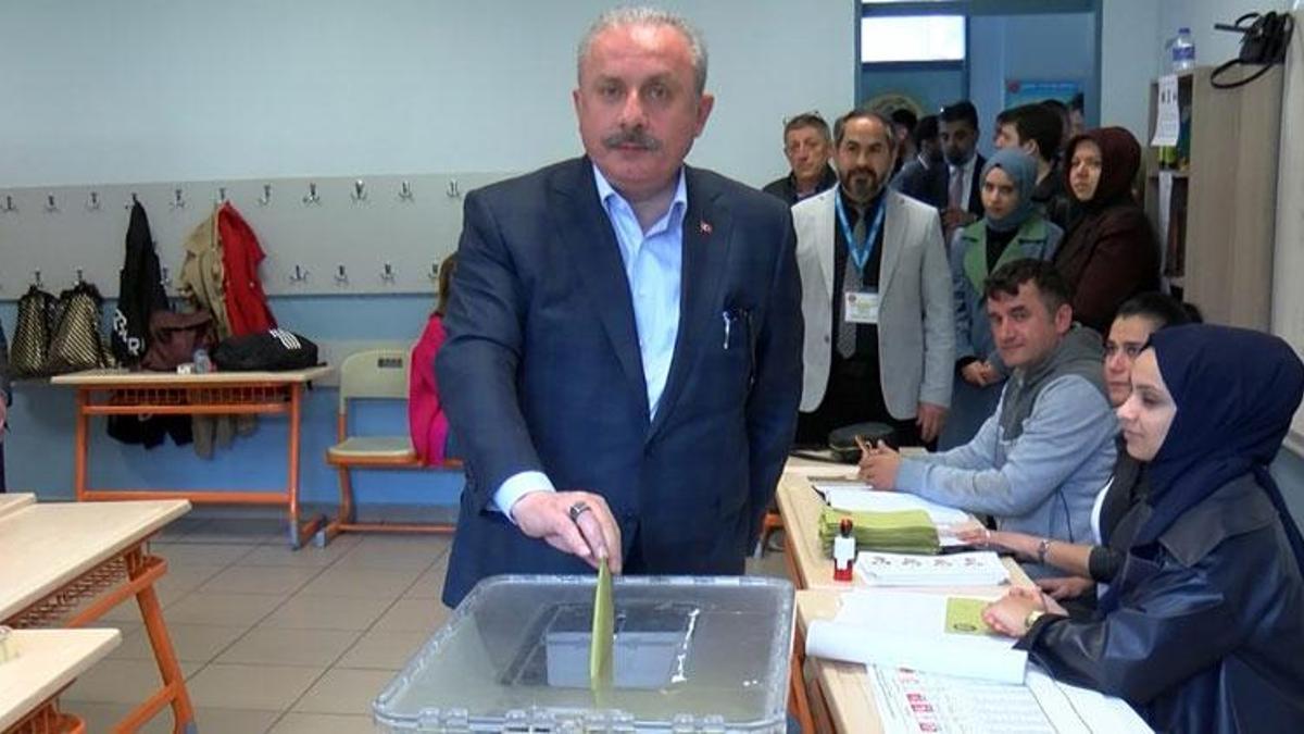 TBMM Başkanı Şentop oy kullandı