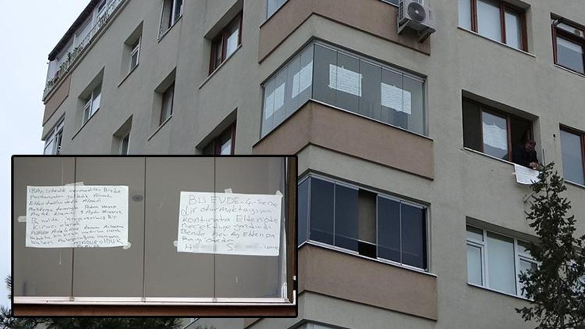 Ev sahibiyle anlaşamadı, derdini astığı kağıtlarla anlattı! 'Parayı elden vermeyin' tavsiyesi