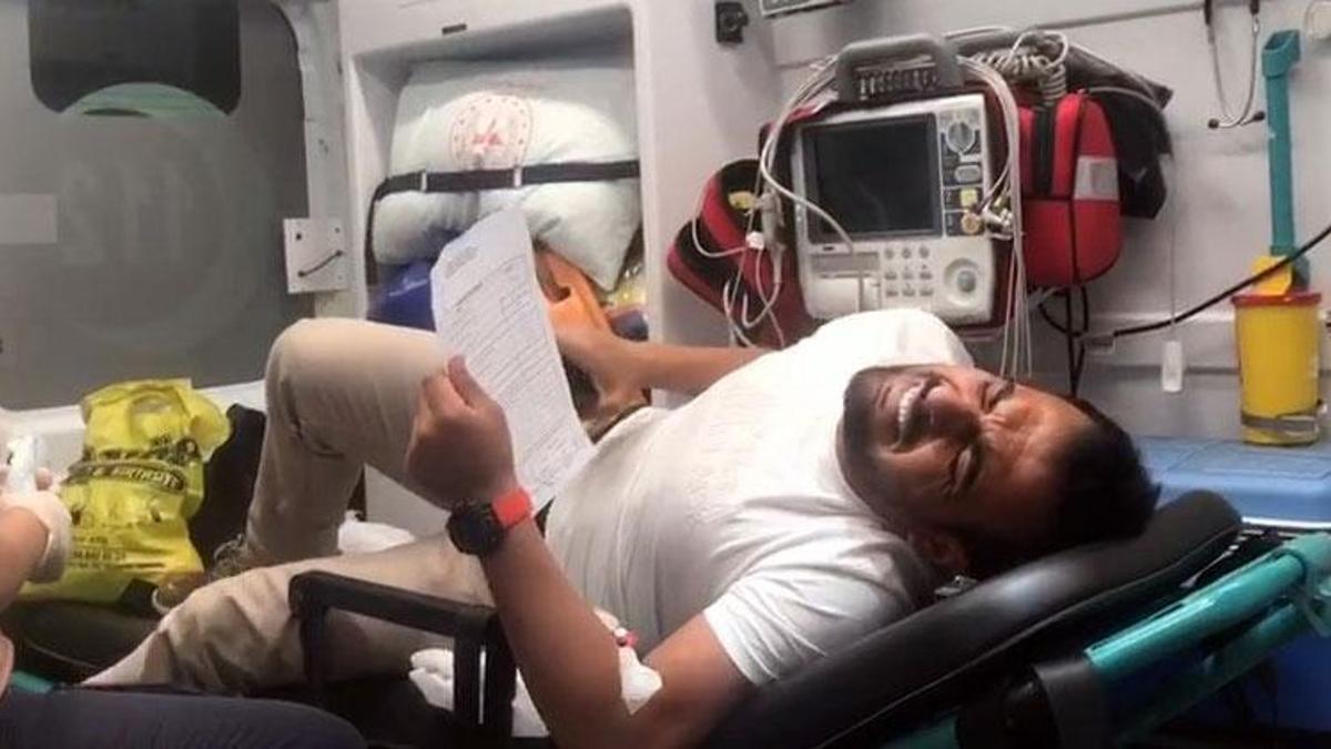 TBMM Başkanı, rahatsızlanınca pusulaları ambulansla teslim eden sandık başkanını tebrik etti