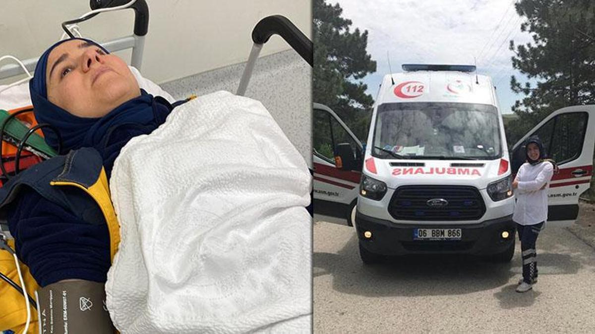 Hastaya müdahaleye giden Rabia, merdivenden itildi! 'Yerdeyken vurmaya devam etmiş'