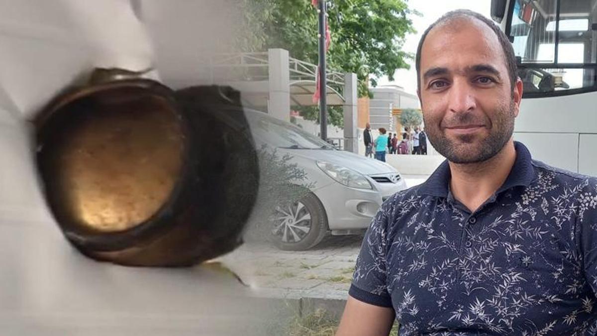 Evde bomba gibi patladı! Bahçedeki konteyneri deldi geçti, karşı duvara saplandı