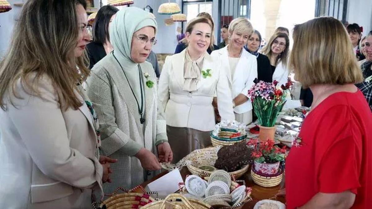 Emine Erdoğan'dan KKTC'deki kadın kooperatifine ziyaret