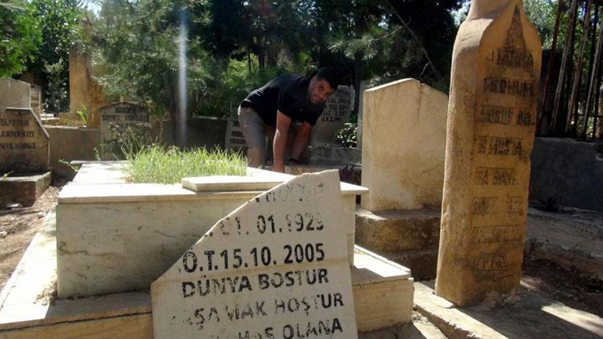 Şanlıurfa'da mezarlığın tahrip edilmesine tepki