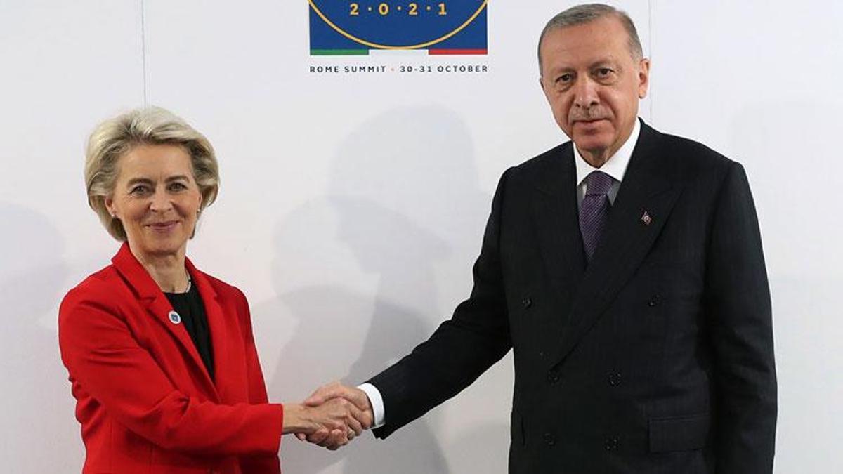 Cumhurbaşkanı Erdoğan, Avrupa Birliği Komisyonu Başkanı Ursula Von Der Leyen ile görüştü