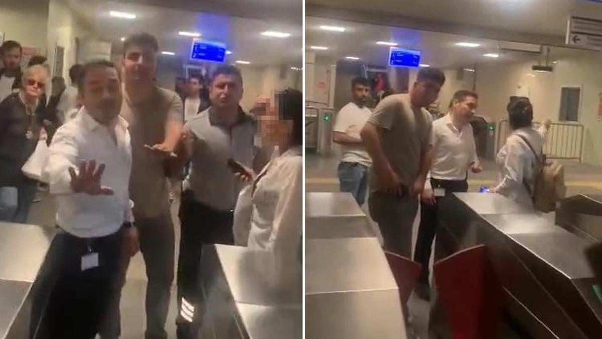 Marmaray’da köpek krizi: Yasak deyince tartışma çıktı