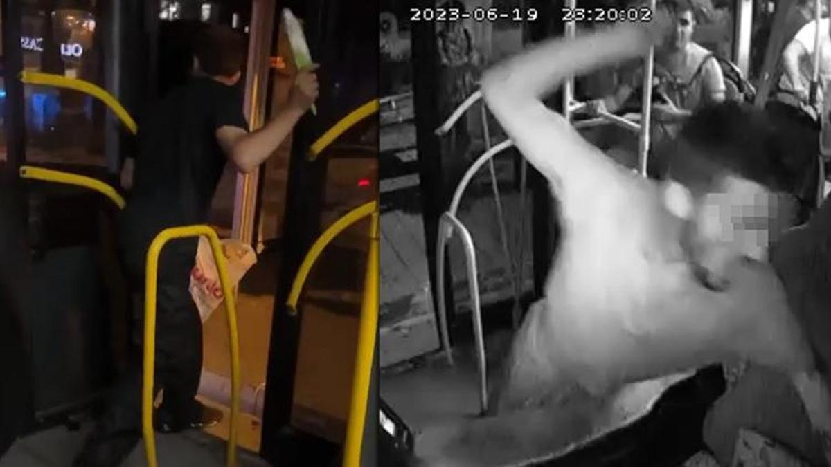Halk otobüsünde dehşet dakikaları! Ekmek bıçağıyla şoföre saldırdı
