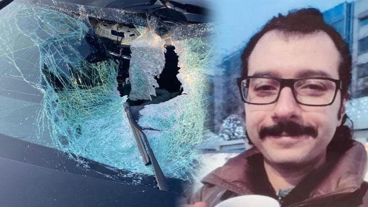 Otoyolda fırlayan taş, otomobildeki pilotun ölümüne neden oldu