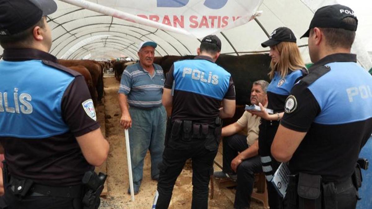 Kurban pazarında satıcılar dolandırıcılık yöntemlerine karşı bilgilendirildi