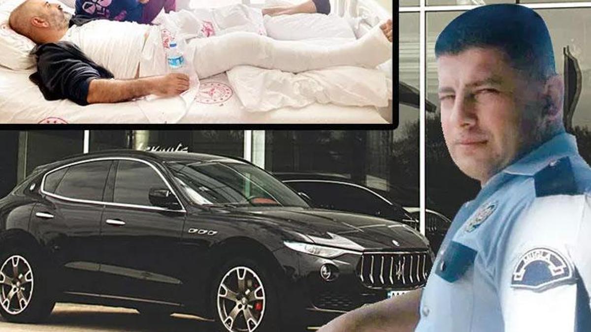 ‘Maserati’li polis memuru avukatın bacağını kırdı: Bize dehşeti yaşattı