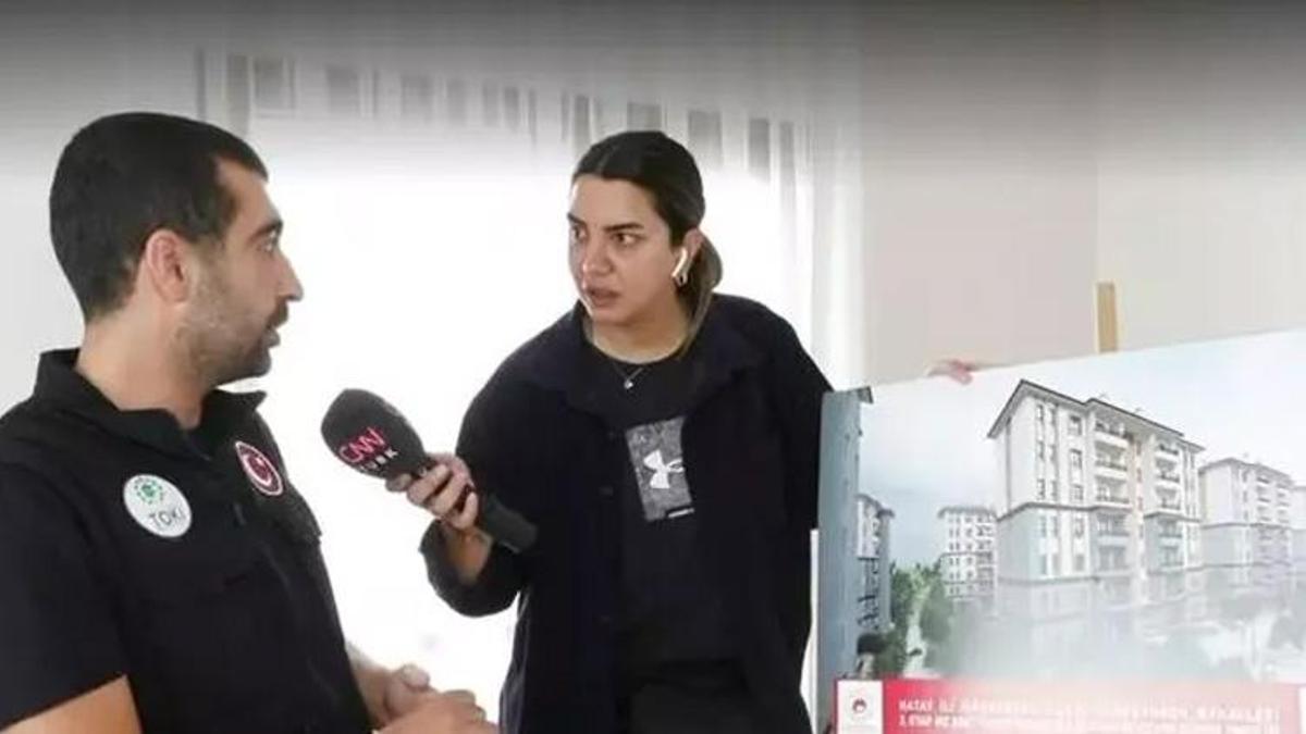 Deprem konutları hızla yükseliyor! Fulya Öztürk örnek daireleri inceledi