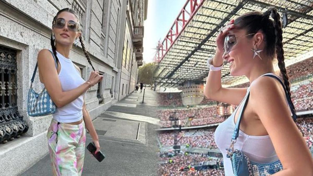Hande Erçel Kendal Jenner'ı taklit mi etti? Beyaz atlet kombini sosyal medyanın diline düştü