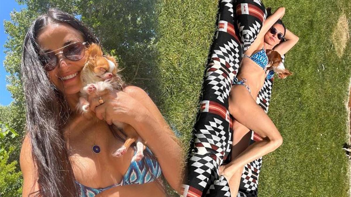 Demi Moore, fiziğiyle genç kızlara taş çıkardı!