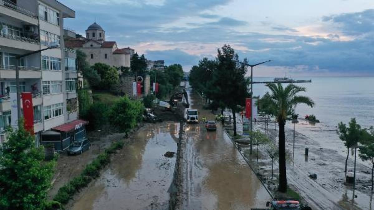 Ordu'da sel sonrası 'deniz' yasağı