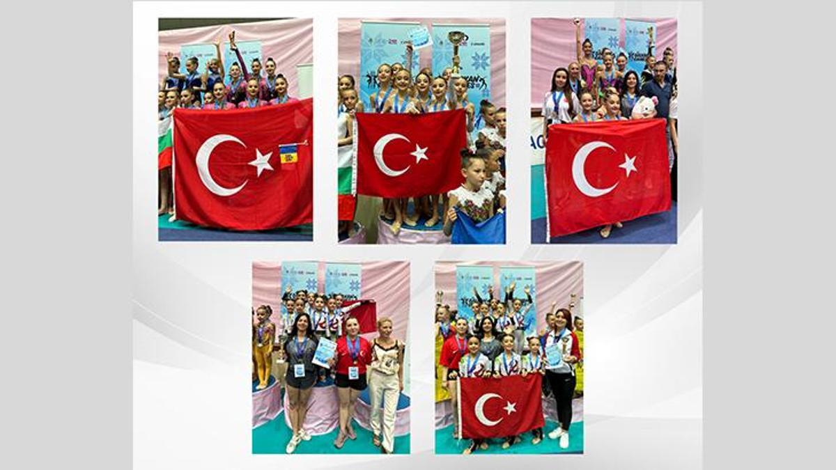 İstanbullu cimnastikçiler 5 ödül aldı