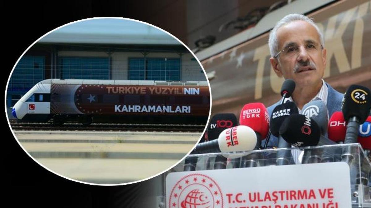 15 Temmuz Treni' yola çıktı! Bakan Uraloğlu uğurladı