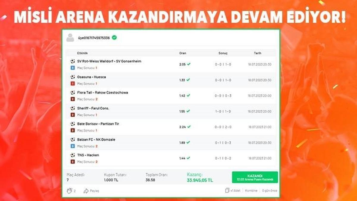 Misli Arena Kazandırmaya Devam Ediyor!