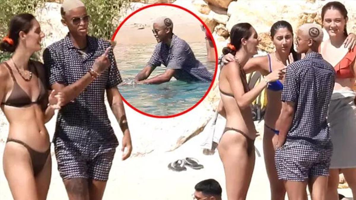 Filenin Sultanları tatilde! Duşa gömlekle girdi