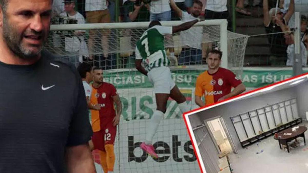 Litvanya basının derdi 2-2 değil soyunma odasındaki bu görüntü!