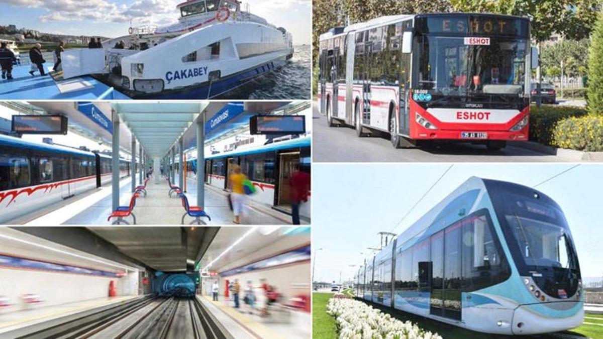 İzmir'de toplu ulaşım fiyatlarına zam geldi