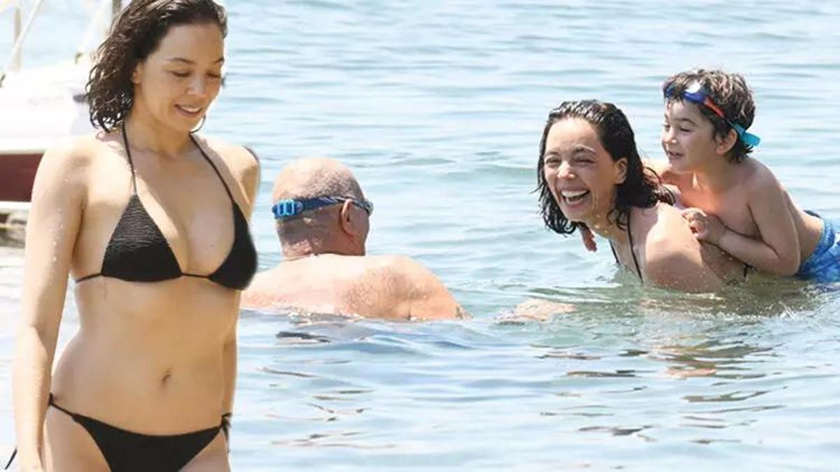 Azra Akın tatilde! Tescilli güzel fit haliyle dikkat çekti