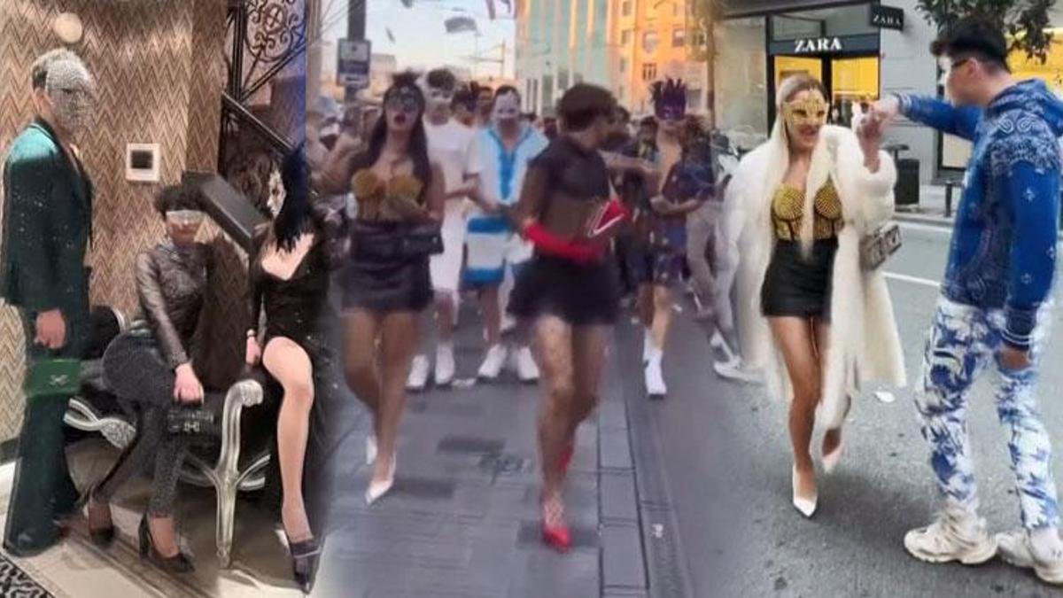 İstiklal Caddesi'nde dolar dağıtıp sosyal medya için görüntü çeken gruba villada operasyon: 13 gözaltı