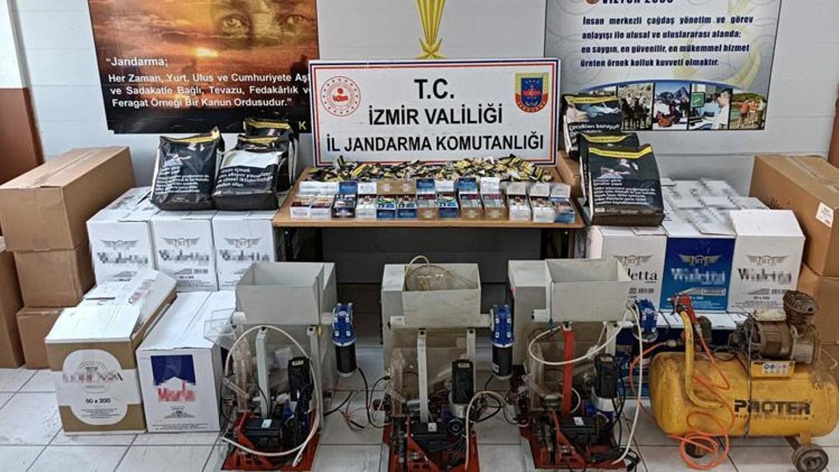 İzmir'de kaçak sigara operasyonunda 2 tutuklama! Flaş operasyon