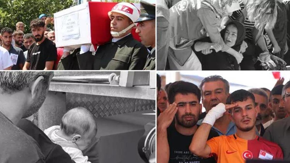 Pençe Kilit şehitlerine acı veda... Gözyaşlarıyla son yolculuklarına uğurlandılar